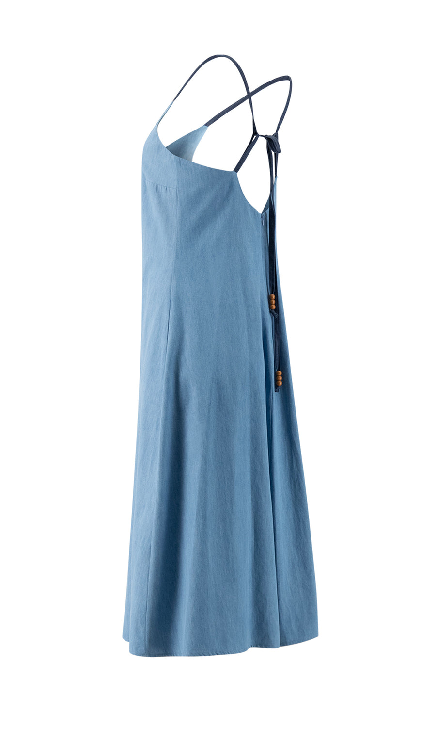 Boulevard Dress in Denim - PERIPHERY